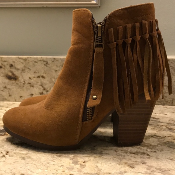 Shoes - Fringe Booties
